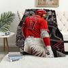 Baseball Player Star Blanket Plush Nap S-Shohei Sofa Rug for O-Ohtani Living Room Office Bedroom Birthday Home Travel Kid Gifts