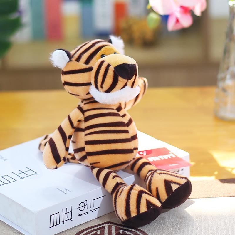 Forest Animal Plush Toys: Elephant, Monkey, Tiger, Lion, Giraffe Figurines - Children's Gift Collection
