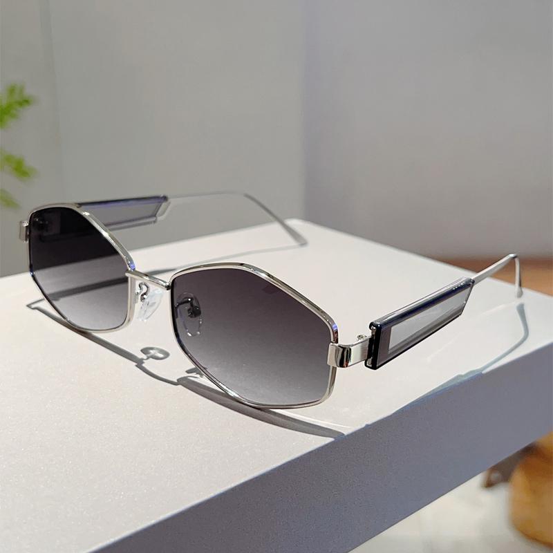 Vintage Polygon Rim Sunglasses Men New In Outdoor Casual Shades Women Stylish Retro Luxury Brand Design Sun Glasses