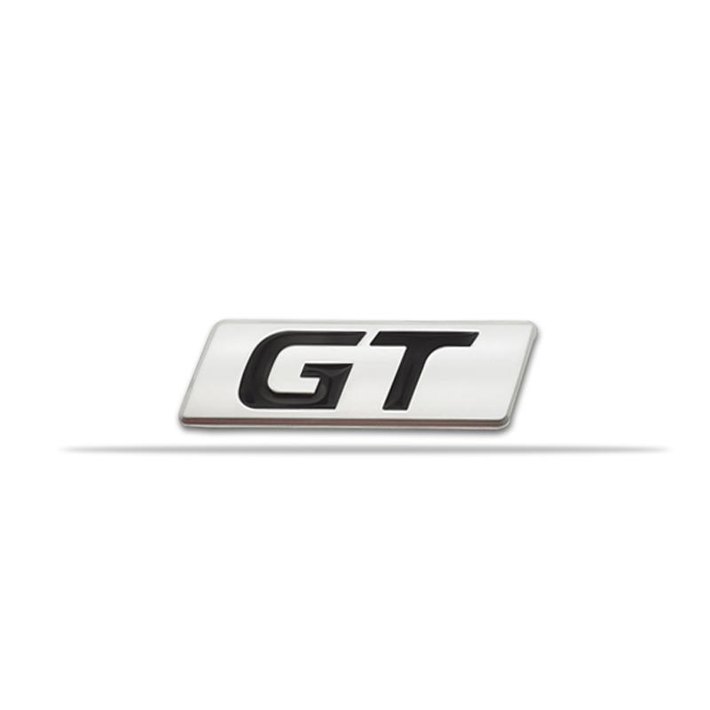 FRL1 Adesivo per Auto 3D Logo GT Emblema Metallico Distintivo Decalcomanie Per 206 207 307 208 2008 RCZ GT Polo Golf 5 7 Passat B5