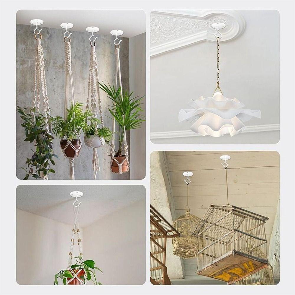 Wall Mount Plant Hanging Hook Carbon Steel Flower Pots Lifting Hook New Ceiling Hooks Flower Pots