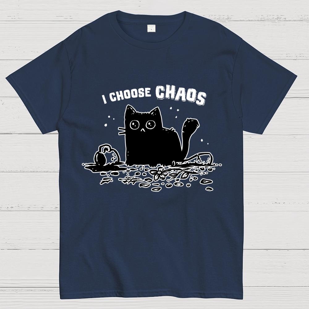I Choose Chaos Unisex 100% Cotton Summer Casual Cool Loose T-Shirt