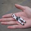 Stainless Steel Money Clip Multi-function Mini Minimalist Slim Wallet Carabiner for Outdoor Belt