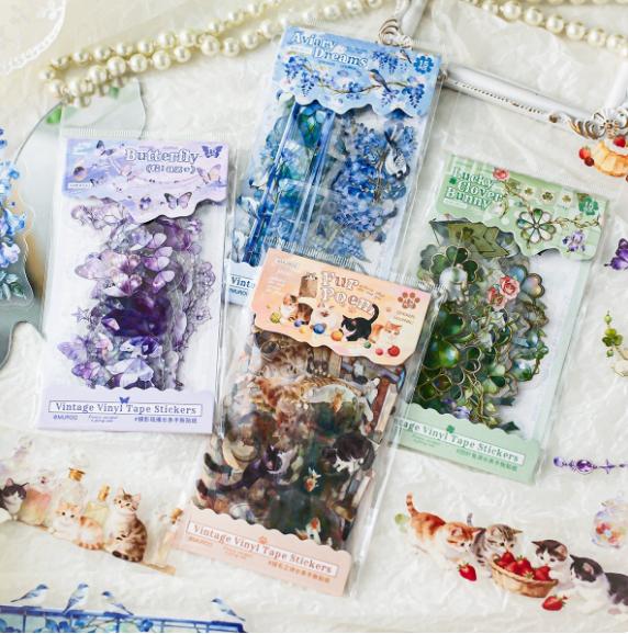 

4packs/lot Kawaii Scrapbook Sticker Light Language Collection Scrapbooking Supplies Planner Decorative Stationery Sticker