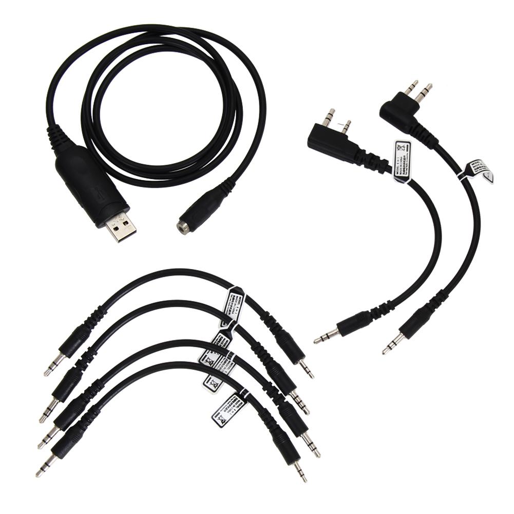 6 in 1 USB Programming Cable for ICOM IC-F3S IC-F3022TN IC-F34GT IC-F34GS IC-F4