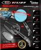 Kaedear Motorcycle Left and Right Blue Aluminum Vehicle Inspection Black Super Water Six Vision Classic Mirrors, Folding, 10mm/8mm, Set, Universal,