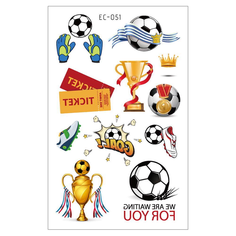2026 Waterproof Children's World Cup Football Face Tattoo Stickers