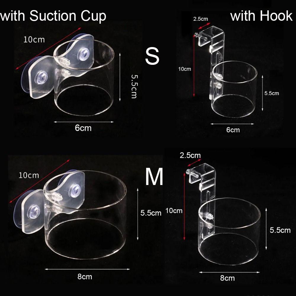 Hanging Aquarium Feeding Ring 6/8cm Aquarium Suction Cup Feeder Suspensible Fish Feeder  Aquarium