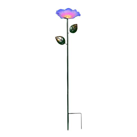 

Metal Flower Bee Feeder Garden Stake Bird Bath Bee Watering Station Outdoor Bird Feeder for Pollinators Yard Lawn Decor светло-синий