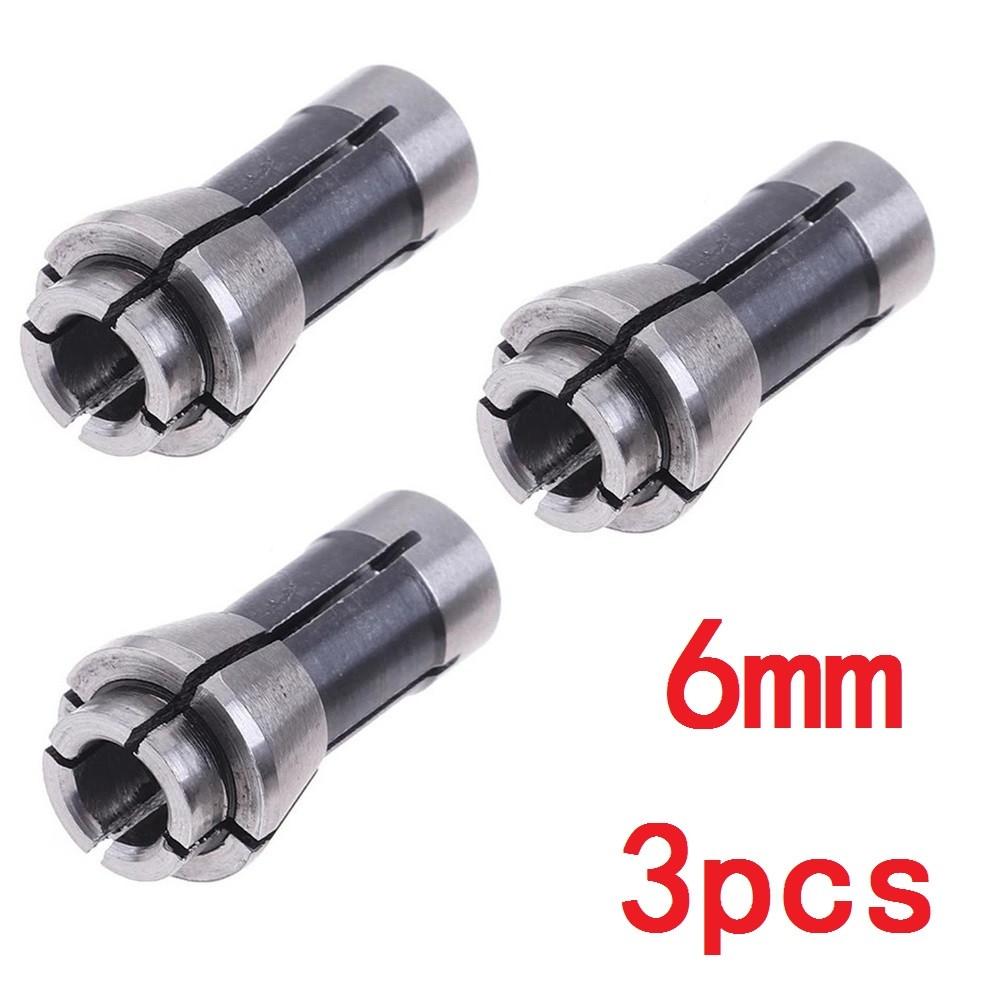3/6mm 3ks Adaptér Sklíčidlo Kleština Bruska na zápalky Frézka
