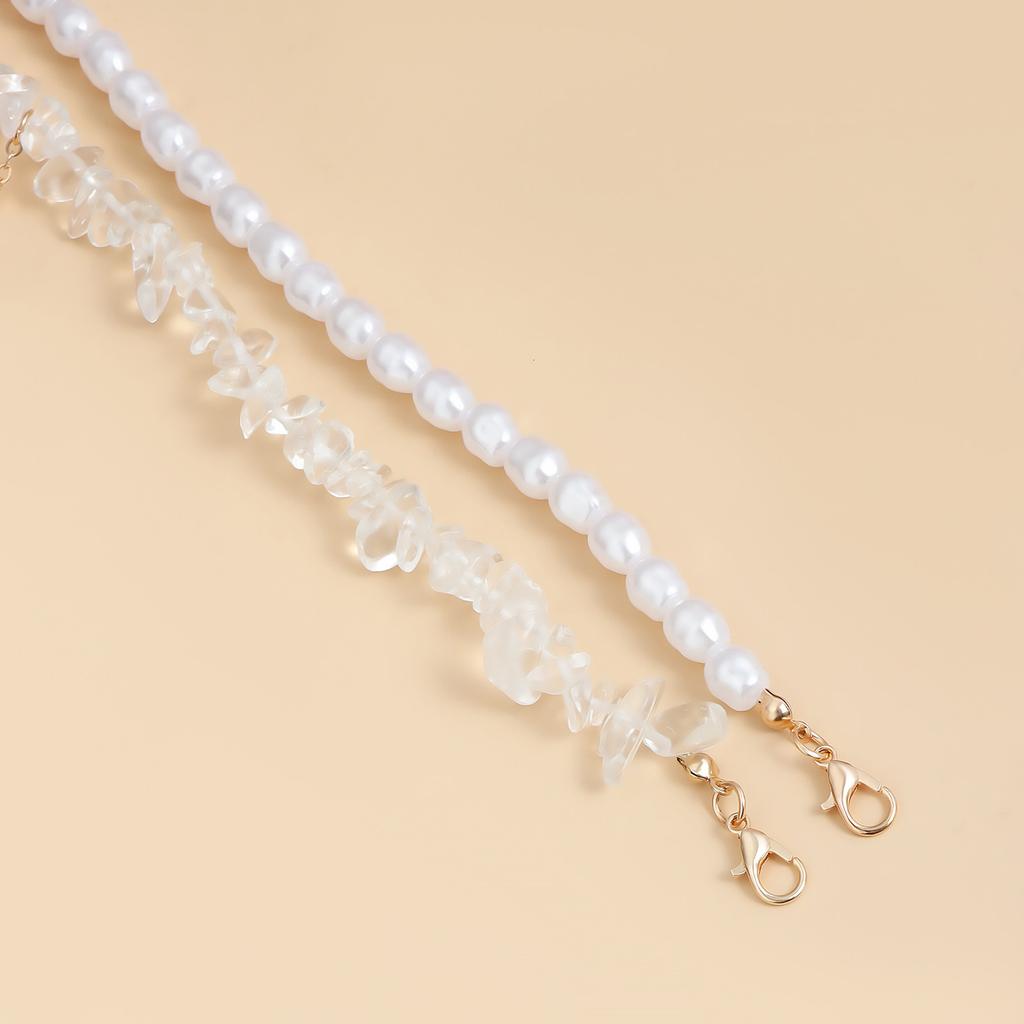 Vintage Pearl Tassels Choker Necklace for Women Elegant Neck Chain Handmade Layered Statement Jewelry Gift