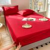 Solid Color Waterproof Mattress Fitted Sheet, Durable TPU Waterproof Backing Bed Cover, Smooth Breathable Bed Sheet for Home Hotel
