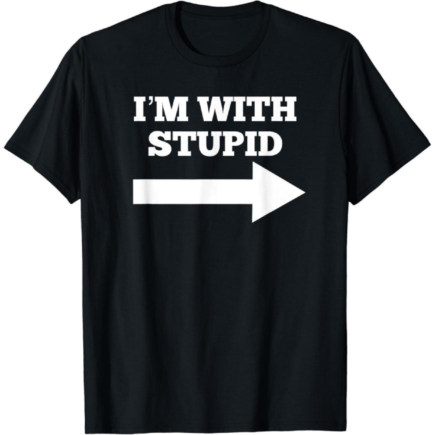 

Figured I m with Stupid Arrow Pointing Right Funny I m with Stupid T-Shirt Funny Graphic Tshirt Novelty Tee XXXXXL різнокольоровий