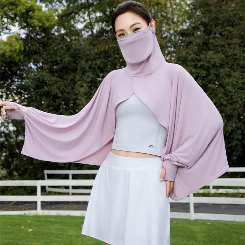 Eisige Seide Sonnenschutz-Umhang 2 in 1 Sommer-Armstulpen UV-Schutz-Umhang für Angeln Laufen