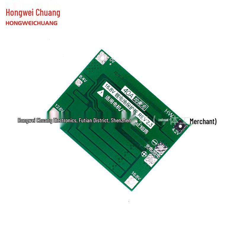 4S 14.8V 16.8V 18650 Lithium Battery Protection Board with Balancing for 40A Electric Drill Start
