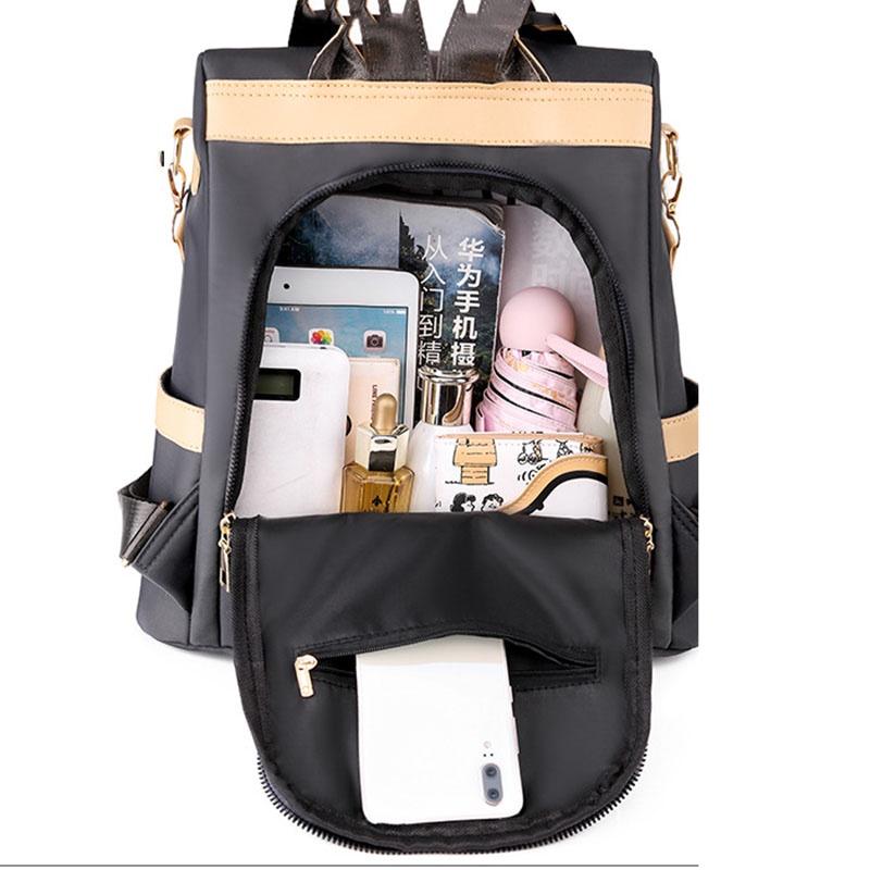 IELGY Ladies Casual Backpack Fashion Oxford Anti-theft Travel Backpack