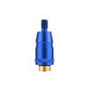 Angelrute Stangenverbinder 8mm Schrauben Schnellverschluss Kescherkopf Adapter Angelkescher Landeharpune Tauch-Aluminiumlegierung Kescherstangen Teile