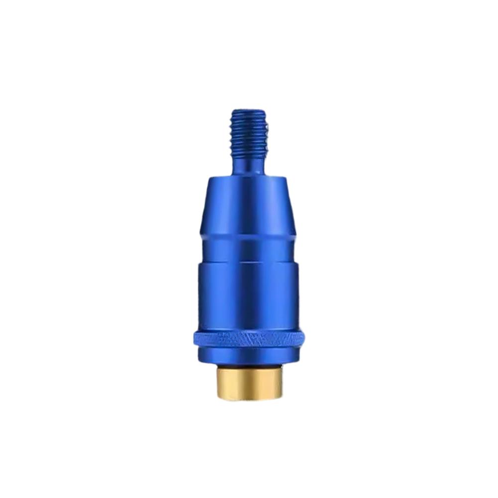 Angelrute Stangenverbinder 8mm Schrauben Schnellverschluss Kescherkopf Adapter Angelkescher Landeharpune Tauch-Aluminiumlegierung Kescherstangen Teile