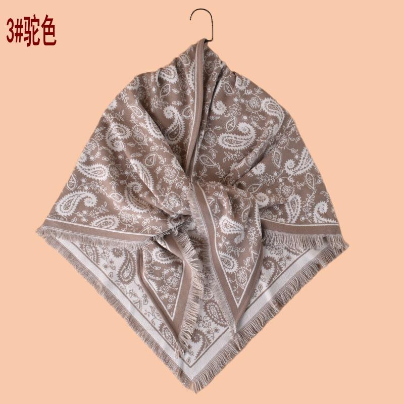Autumn and winter new paisley cashew fringed imitation cashmere triangle scarf thermal scarf shawl fashion spot wholesale