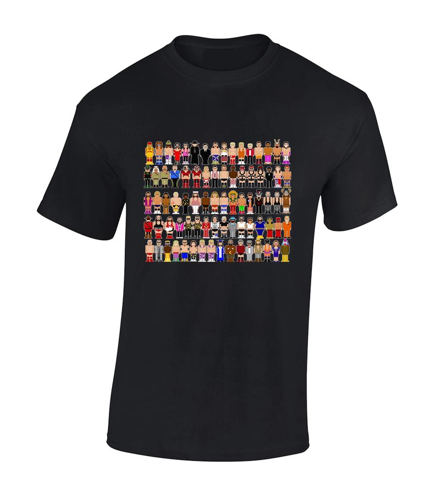 Retro Wrestler Unisexs T Shirt Unisex Funny Joke Novelty Wrestling Characters 80s 90s Retro Classic Fashion Design Top Cool