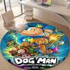 1pc DogMan2 Design Printed Area Round Carpet for Bedroom Living Room Home Decor Rugs Mat Non Slip Mat Rug for Bedside