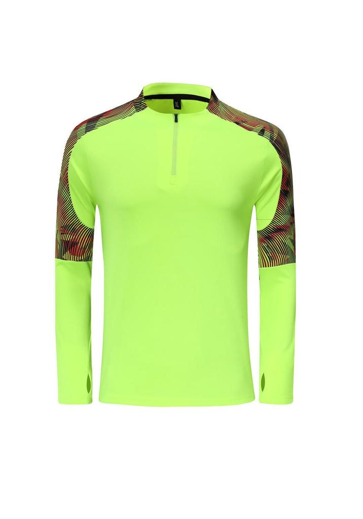 Unisex Half-Zip Long-Sleeve Football Training Set with Pants