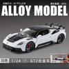 Chimei 1:24 Martha GT2 Simulation Alloy Classic Sports Car Model Sound and Light Pullback Children's Toy Ornament