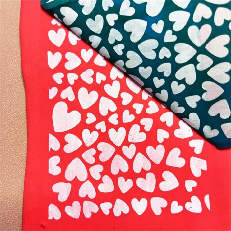 Heart Silk Screen Stencil Clay Silkscreen Print for DIY Printing Earring Scraper