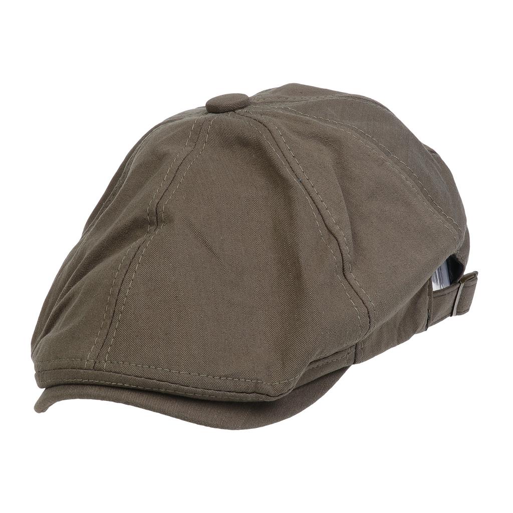 Men Women Vintage Solid Flat Cap 65% Cotton Newsboy Ivy Hat Adjustable Beret Painter Cap Retro British Forward Cap