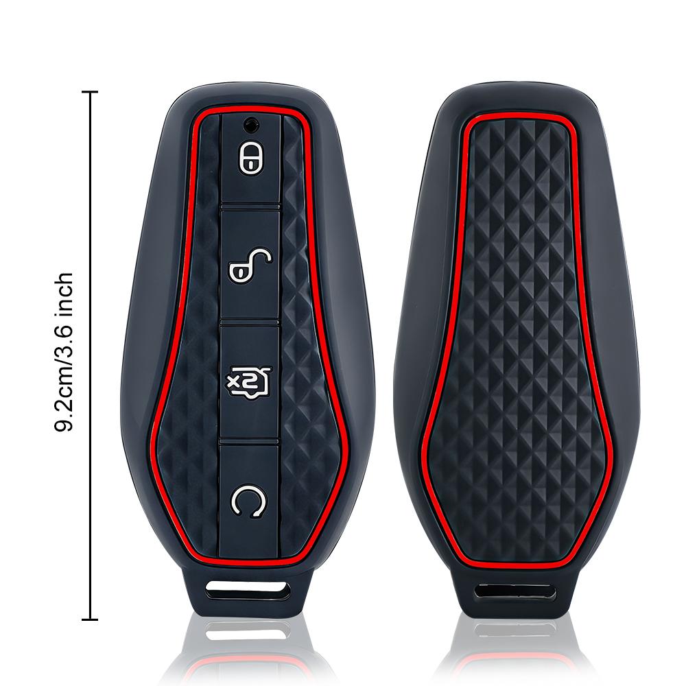 Silikon Auto Fernbedienung Schlüsselhülle Halter Kette Schlüsseletui für BYD Atto 3 Han EV Dolphin Song PRO Max Tang DM Yuan Dolphin E2 Qin PLUS