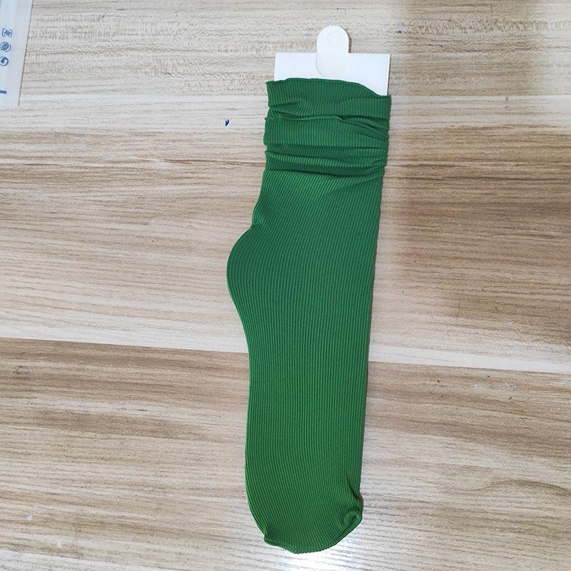 Spring/Summer Breathable Cotton Socks: Thin, Anti-Pilling, Seamless Postpartum Comfort, Solid Color, Casual Fashion