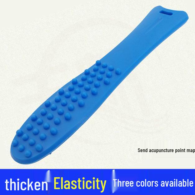 Enhanced Fish-Shaped Meridian Massage Hammer with Acupoint Chart