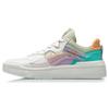 Li Ning Wave Superwave LO Halkfria Lätta Låga Skateboardskor Dam Vita Lila Grön AECR004-2