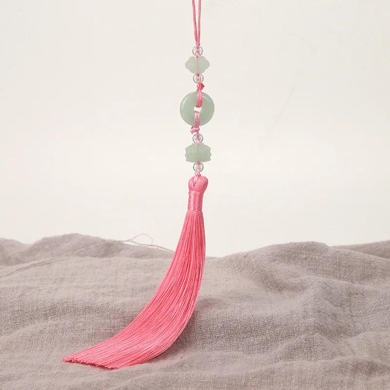 2Pcs Imitation Chinese Knot Tassels DIY Curtain Clothes Bag Craft Supplies Classical Style Tassel Pendant 13cm Beaded Fringe