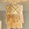 1Pc New Nordic Style Handmade Cotton Rope Woven Lampshade, Famous Star Lighting Pendant, Room Decoration Wall Hanging