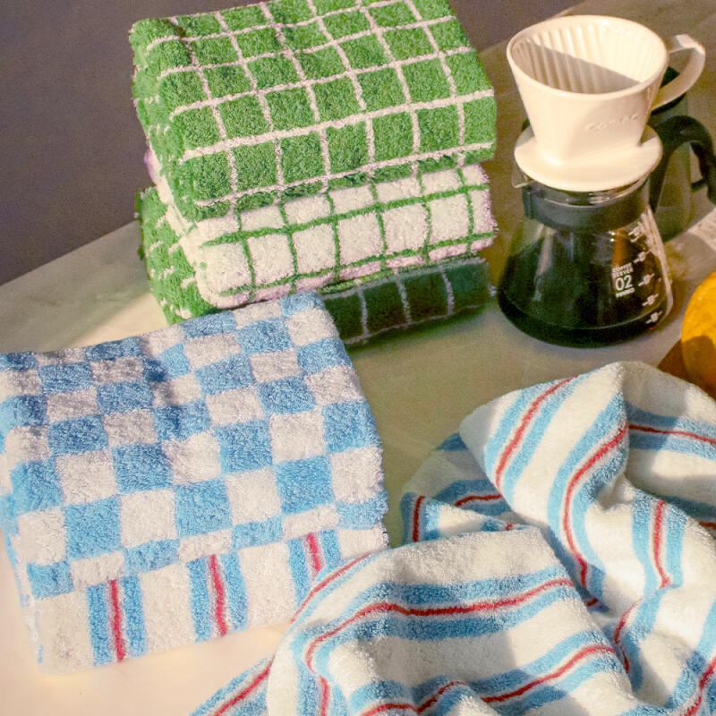 Sun-dyed Days washcloth 40 count 200g 10-piece set 5 sheets of butter green