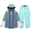 Unisex Winter Ski Suit: Windproof, Water-Repellent Jacket and Pants for Outdoor Snowboarding and Skiing.