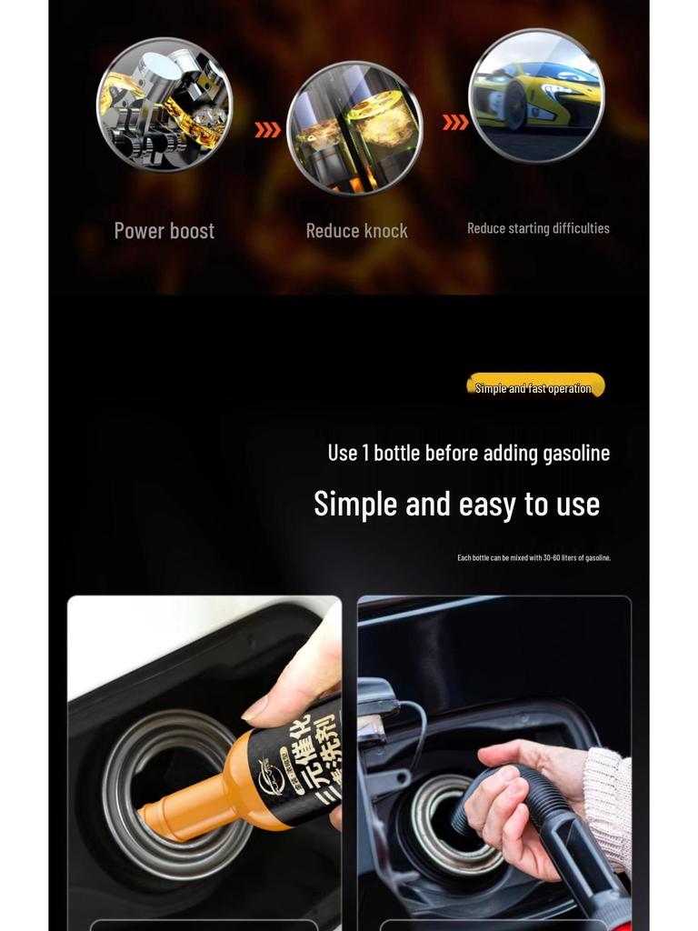 Efficient Engine Cleaner for Fuel Additives and Carbon Deposit Removal without Disassembling Carburetor