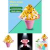 Disposable Snowflake Ice Cups For Dessert Shops 4oz 8oz Pet Material Creative Design
