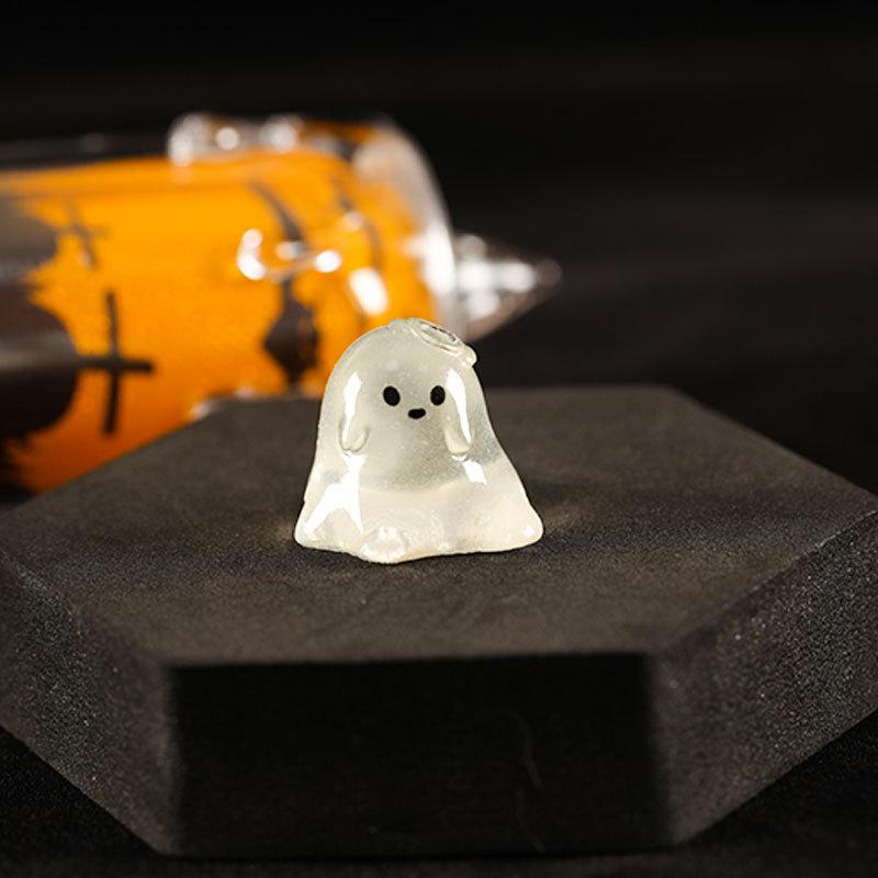 Micro Landscape Luminous Halloween Creative Cute Ghost Devil Pumpkin Ornament DIY Accessories Resin Small Ornament