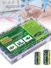 15/24/36 Values 225/460/925Pcs Aluminum Capacitors Set 16V-50V Aluminum Electrolytic Capacitors Assortment Kit for DIY Projects
