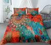 Hand Painting Lion Golden Bedding Set King Queen Double Full Twin Single Size Luxury Soft Bed Linen Set