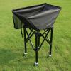 Folding Tennis Ball Trolley Foldable Tennis Ball Trolley Mobile Pickleball Basket Wheeled Large Capacity For Coaches Training