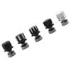 Seat Bolt Tab Screw Mount Knob Cover Metal Alloy Quick-Release Hardware Kit Black Knurled Billet Aluminum for 1996-2022
