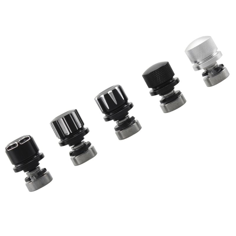 Seat Bolt Tab Screw Mount Knob Cover Metal Alloy Quick-Release Hardware Kit Black Knurled Billet Aluminum for 1996-2022
