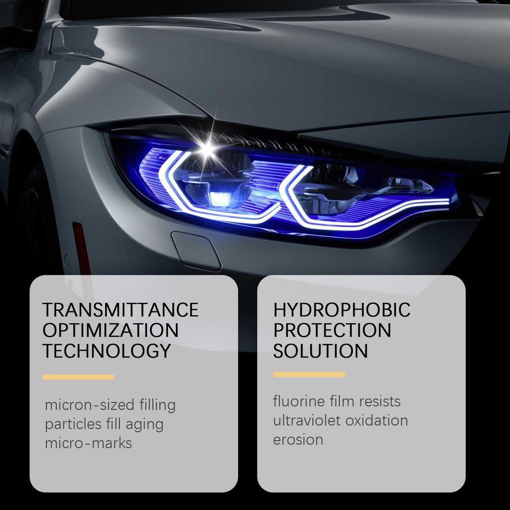 Autoscheinwerfer-Wartungsspray Entfernt Kratzer Trübheit Repariert Scheinwerfervergilbung FÜR Auto Reinigungs-Wartungsflüssigkeit