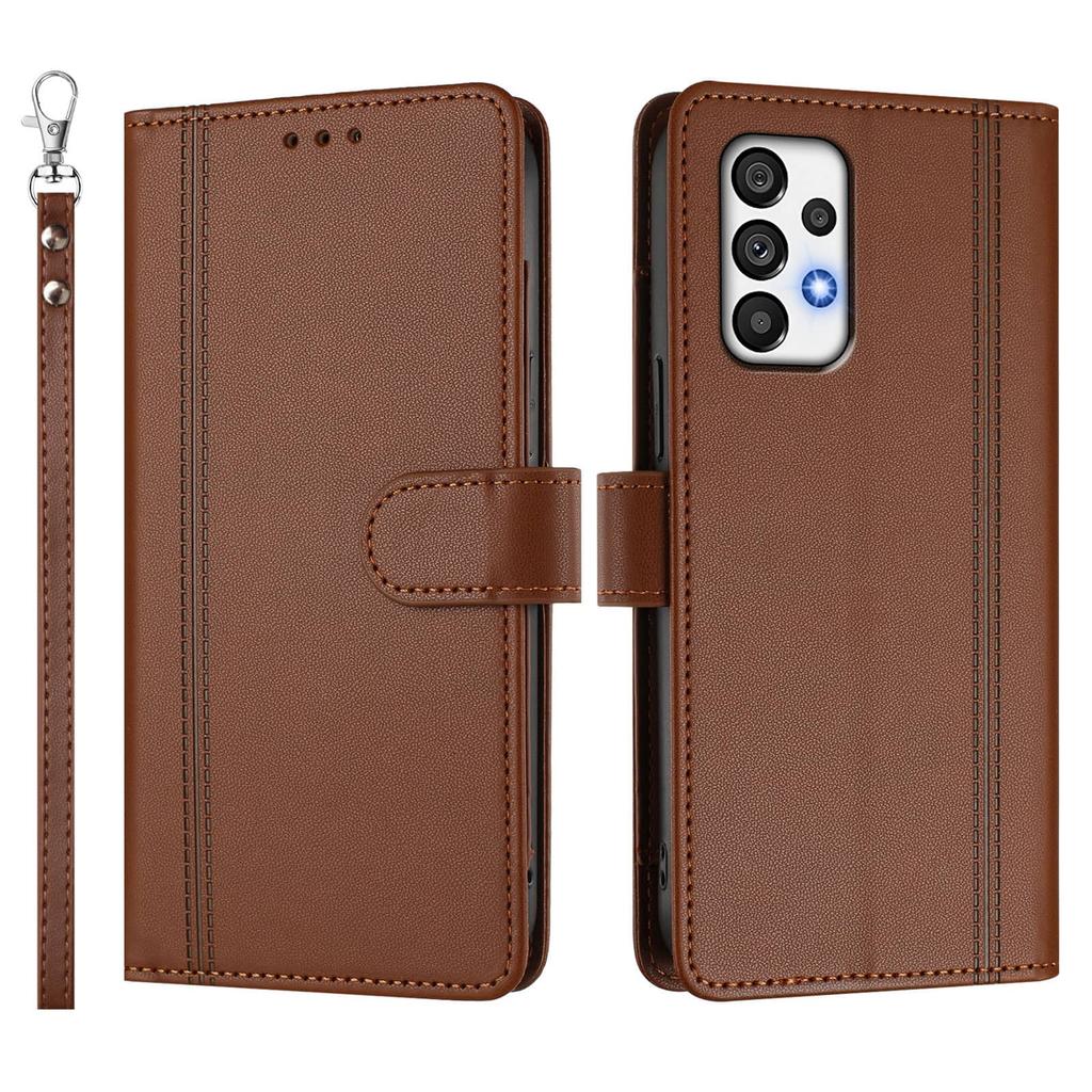 Wallet Case for Samsung Galaxy A57 A56 A55 A54 A53 A52 A51 A73 5G A72 A71 A70 A70S Cover Slim Flip Magnetic Clasp with Kickstand