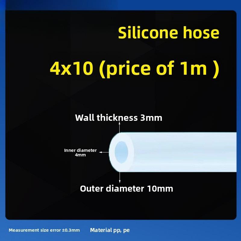 1M Food Grade Transparent Silicone Rubber Hose ID1 2 3 4 5 6 7 8 9 10mm OD Flexible Nontoxic Silicone Tube Clear soft