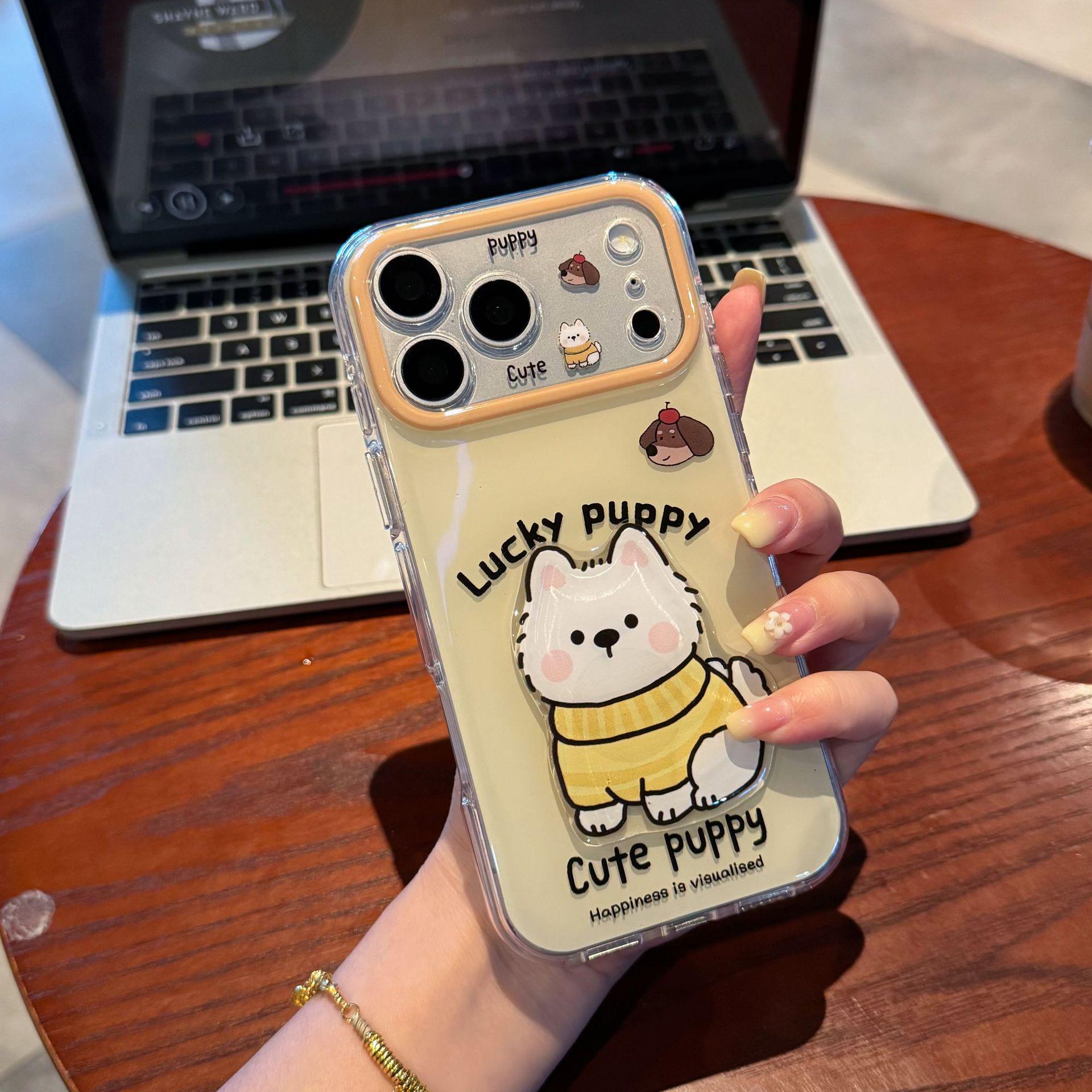 

3D Cute Dog Sticker for iPhone 17 Pro Max/15/14 Cases 16