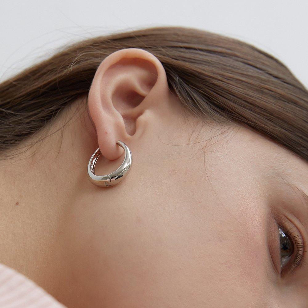 [Worn by Twice Jeongyeon] Pre449 Bold Round Drop Earrings